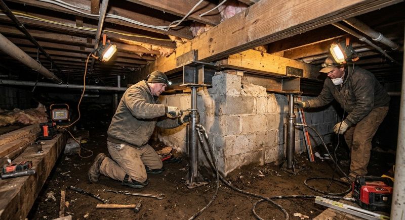 Basement Foundation Repair in Rowlett, TX
