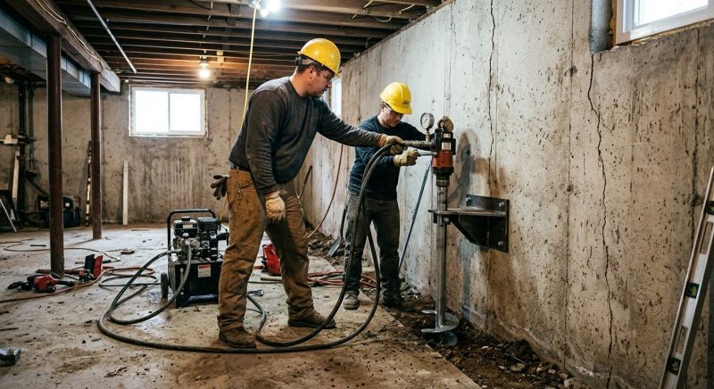 Basement Stabilization in Dallas County, TX