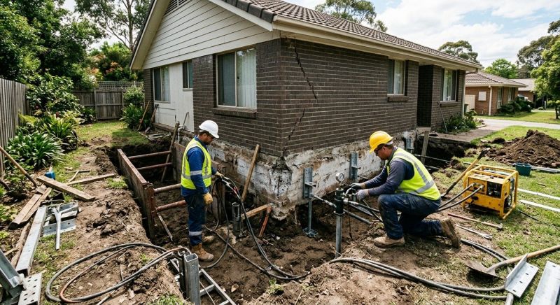 Building Foundation Repair in Sachse, TX