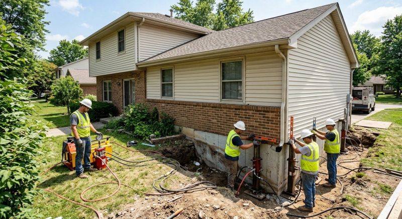 Foundation Jacking in Grand Prairie, TX