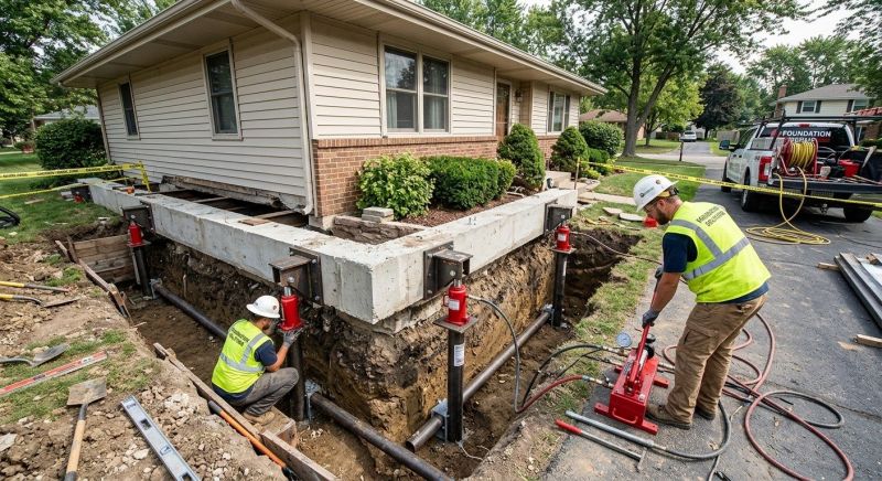 Foundation Jacking in Kaufman, TX