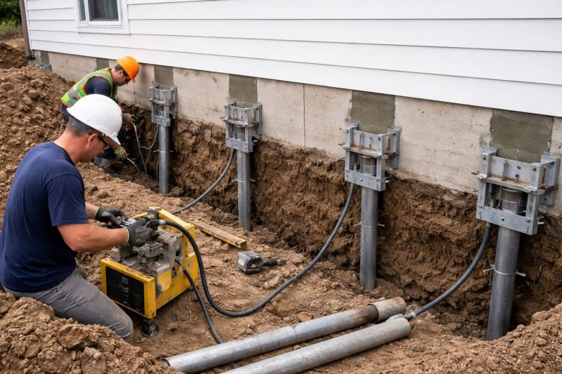 Helical Piers Installation in Dallas County, TX