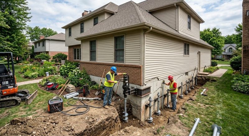 Helical Piers Installation in Dallas County, TX