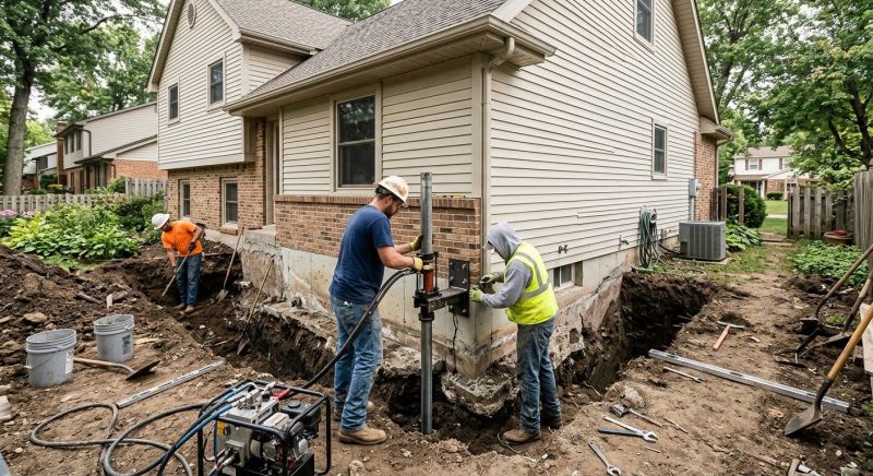 House Foundation Repair in Midlothian, TX