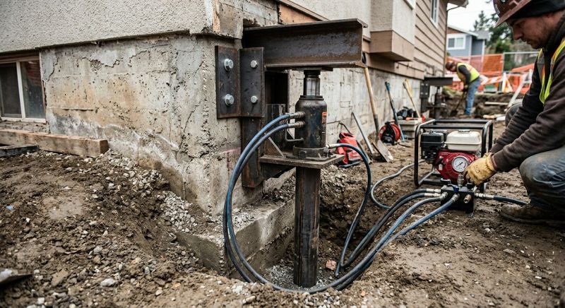 Sinking Foundation Lifting in Dallas County, TX