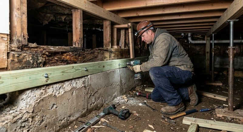 Sinking Foundation Repair in Red Oak, TX